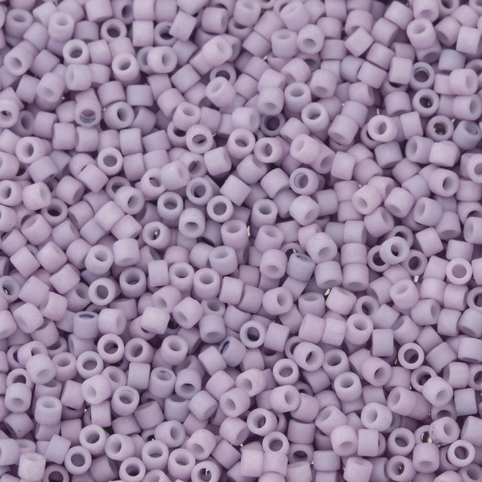 Toho Aiko Seed Beads, 11/0 #1621F 'Opaque Matte Lilac' (4 Grams)