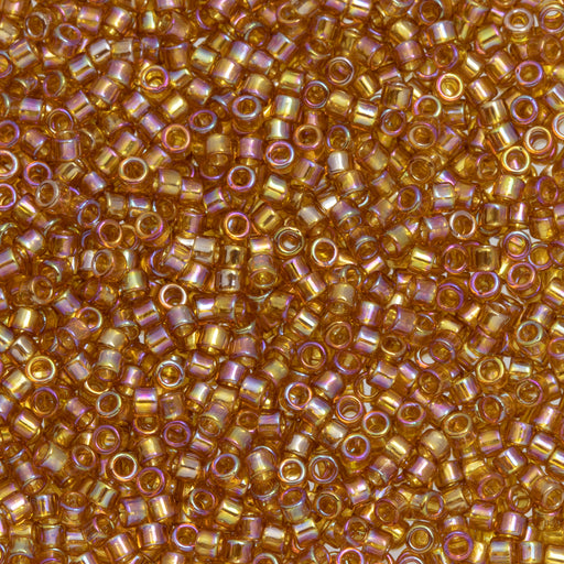 Toho Aiko Seed Beads, 11/0 #162C 'Transparent Topaz Rainbow' (4 Grams)