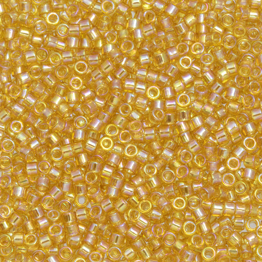 Toho Aiko Seed Beads, 11/0 #162 'Transparent Lt Topaz Rainbow' (4 Grams)