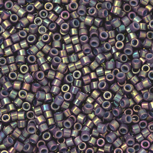Toho Aiko Seed Beads, 11/0 #1630 'Opaque Plum Rainbow' (4 Grams)
