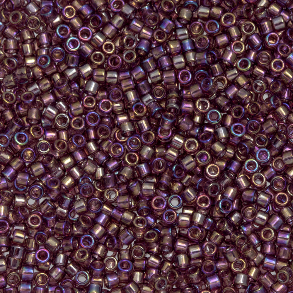 Toho Aiko Seed Beads, 11/0 #166B 'Transparent Med Amethyst Rainbow' (4 Grams)