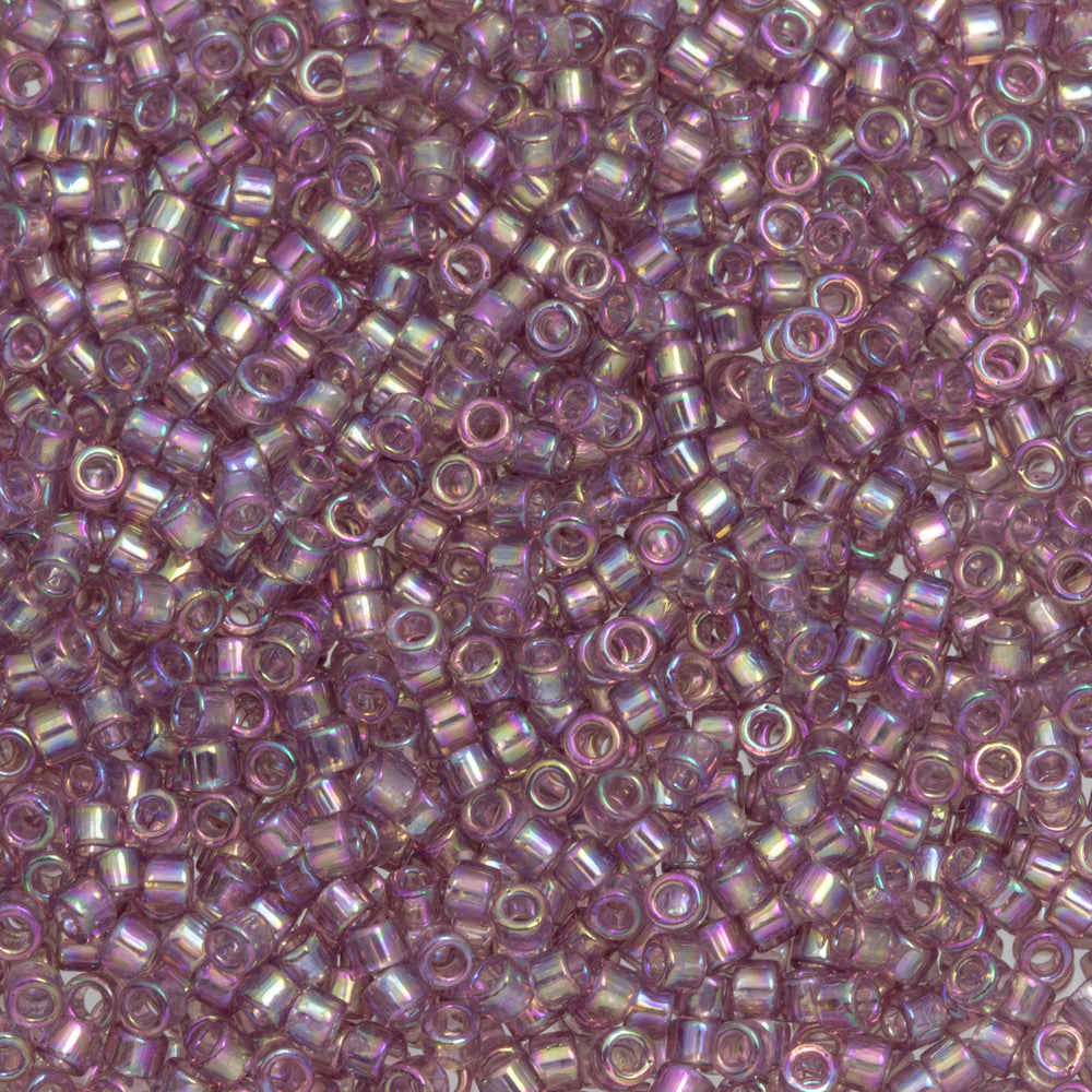 Toho Aiko Seed Beads, 11/0 #166 'Transparent Lt Amethyst Rainbow' (4 Grams)