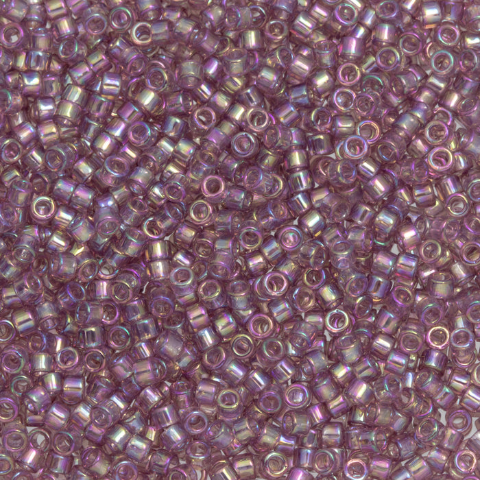 Toho Aiko Seed Beads, 11/0 #166 'Transparent Lt Amethyst Rainbow' (4 Grams)