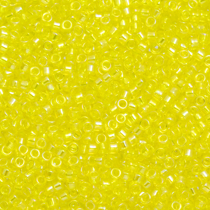 Toho Aiko Seed Beads, 11/0 #175 'Transparent Lemon Rainbow' (4 Grams)