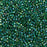 Toho Aiko Seed Beads, 11/0 #179 'Transparent Green Emerald Rainbow' (4 Grams)
