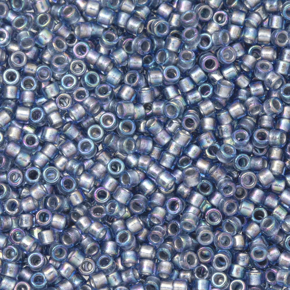 Toho Aiko Seed Beads, 11/0 #1806 'Silver-Lined Montana Blue Rainbow' (4 Grams)