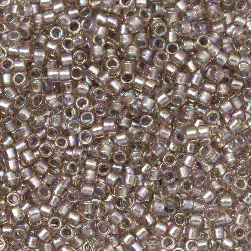 Toho Aiko Seed Beads, 11/0 #1807 'Silver-Lined Gray Rainbow' (4 Grams)