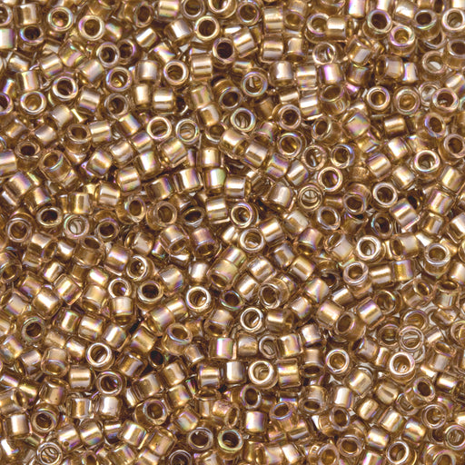 Toho Aiko Seed Beads, 11/0 #1810 'Antique Copper-Lined Crystal Rainbow' (4 Grams)