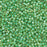 Toho Aiko Seed Beads, 11/0 #1830 'Clover-Lined Lt Jonquil Rainbow' (4 Grams)