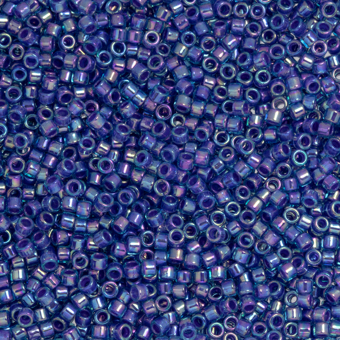 lavender seed beads Toho Aiko Seed Beads, 11/0 #1843 'Lavender-Lined Aqua Rainbow' (4 Grams) — Beadaholique