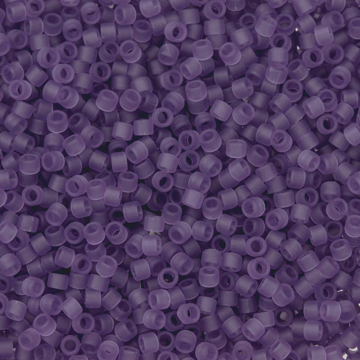 Toho Aiko Seed Beads, 11/0 #19F 'Transparent Frosted Sugar Plum' (4 Grams)