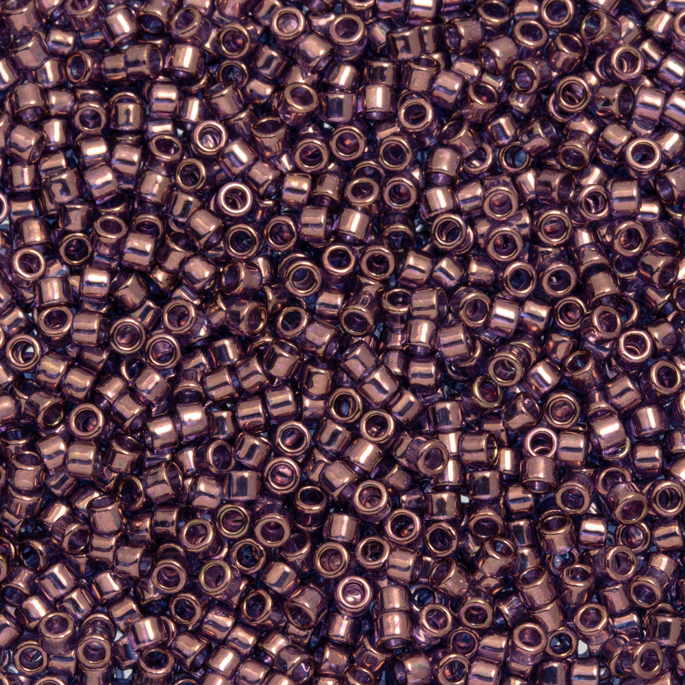 Toho Aiko Seed Beads, 11/0 #201 'Transparent Amethyst Gold Luster' (4 Grams)