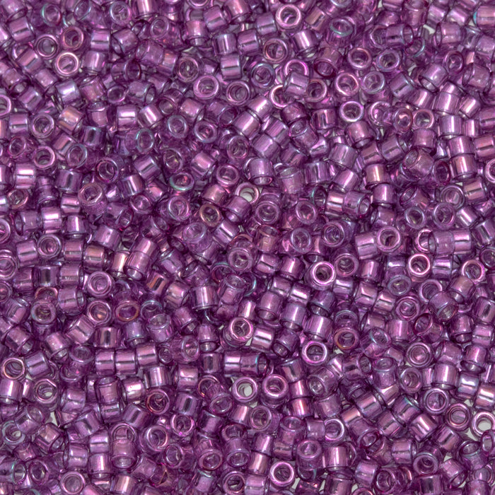 Toho Aiko Seed Beads, 11/0 #205 'Transparent Dk Amethyst Gold Luster' (4 Grams)