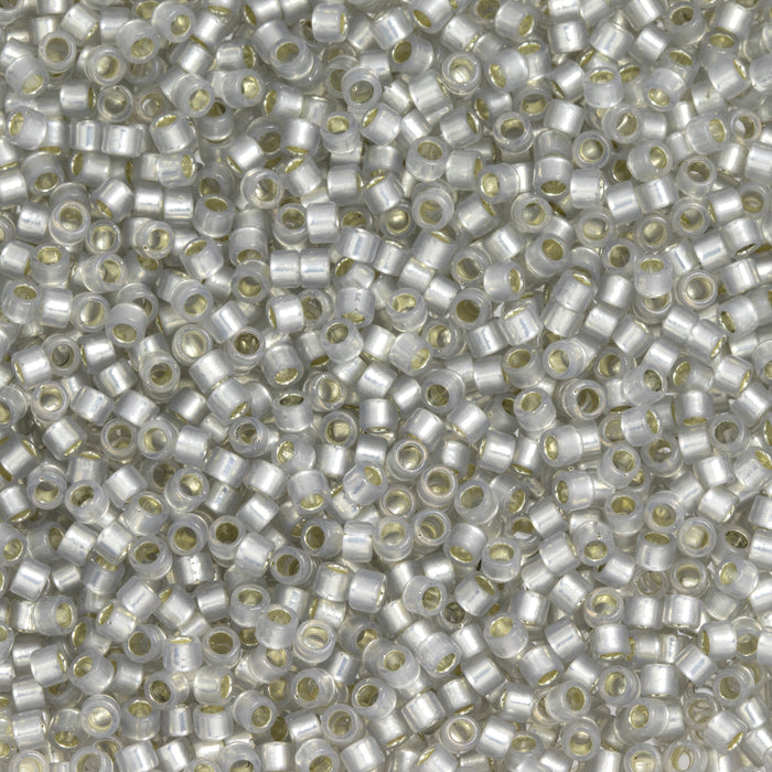 Toho Aiko Seed Beads, 11/0 #2101 'Translucent Silver-Lined Cloud' (4 Grams)