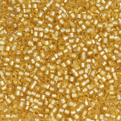 Toho Aiko Seed Beads, 11/0 #2110 'Translucent Silver-Lined Lt Topaz' (4 Grams)
