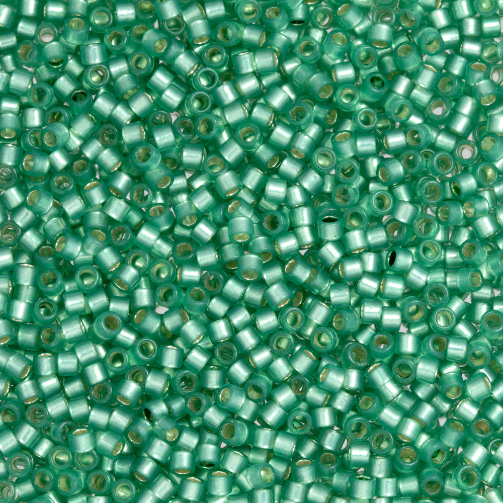 Toho Aiko Seed Beads, 11/0 #2119 'Translucent Silver-Lined Dark Peridot' (4 Grams)