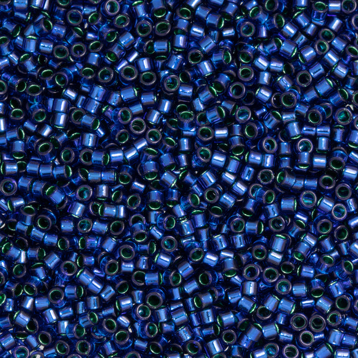 Toho Aiko Seed Beads, 11/0 #2203 'Transparent Silver-Lined Capri Blue' (4 Grams)