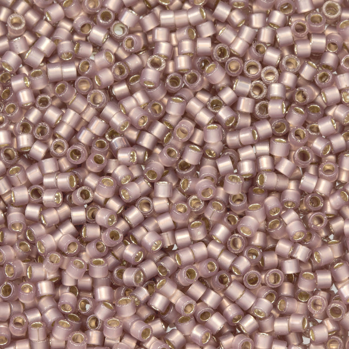 Toho Aiko Seed Beads, 11/0 #2251 'Transparent Silver-Lined Milky Rose' (4 Grams)