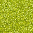 Toho Aiko Seed Beads, 11/0 #24F 'Matte Silver-Lined Lime Green' (4 Grams)