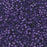 Toho Aiko Seed Beads, 11/0 #265FM 'Frosted Metallic Purple-Lined Crystal Rainbow' (4 Grams)