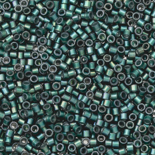 Toho Aiko Seed Beads, 11/0 #270F 'Teal-Lined Crystal' (4 Grams)