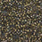 Toho Aiko Seed Beads, 11/0 #271 'Gold-Lined Black Diamond Luster' (4 Grams)