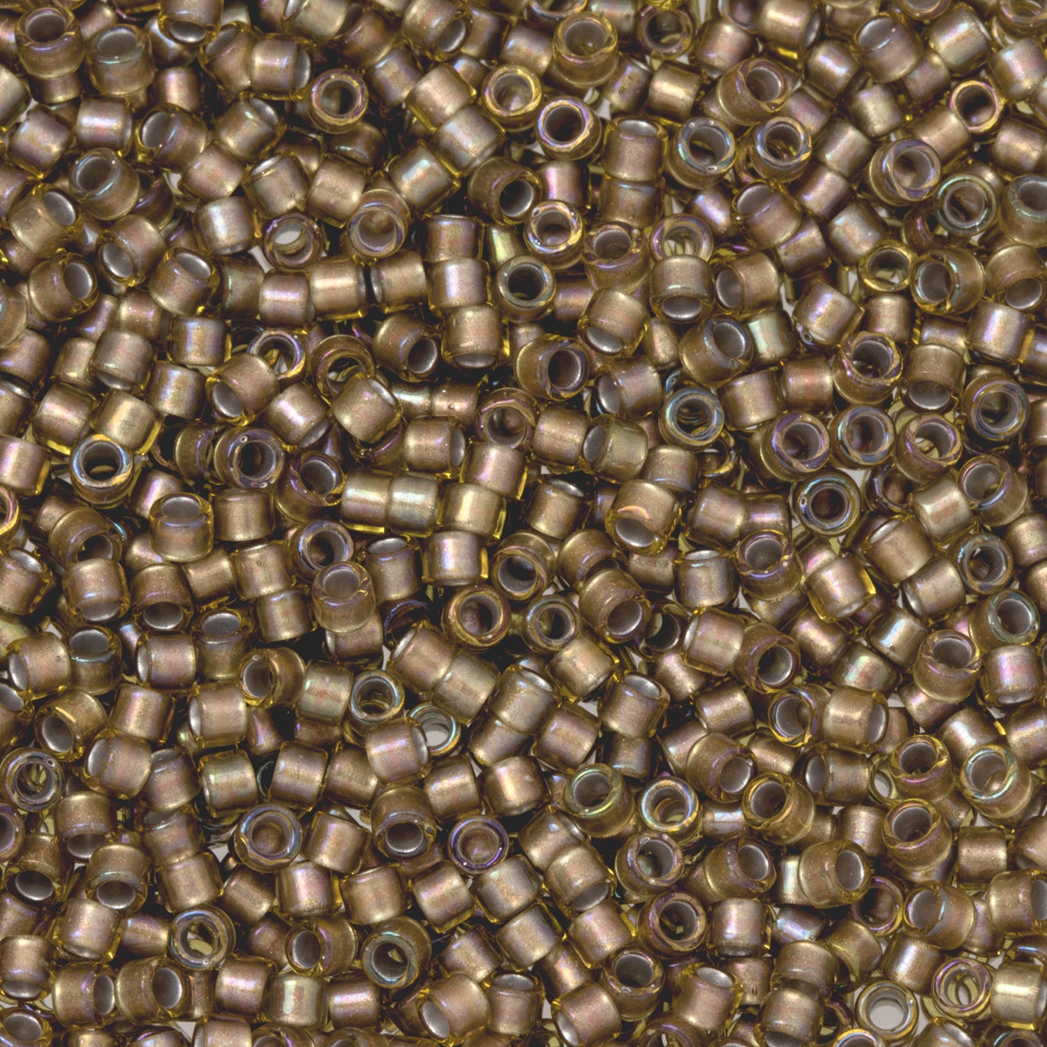 アクセサリー TOSHIKO Toho Aiko Seed Beads, 11/0 #278 'Gold-Lined Topaz Luster' (4 Grams