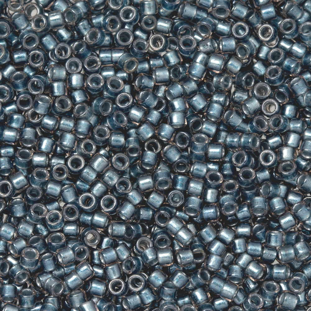 Toho Aiko Seed Beads, 11/0 #288 'South Pacific Blue-Lined Crystal Luster' (4 Grams)