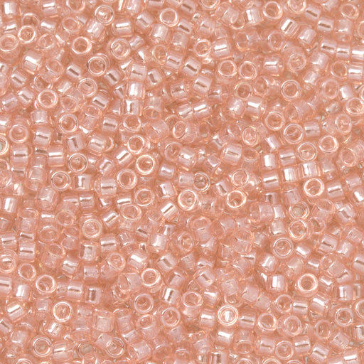 Toho Aiko Seed Beads, 11/0 #290 'Soft Pink-Lined Crystal Luster' (4 Grams)