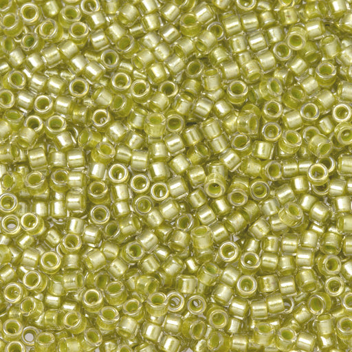 Toho Aiko Seed Beads, 11/0 #295 'Gold-Lined Lt Topaz Luster' (4 Grams)