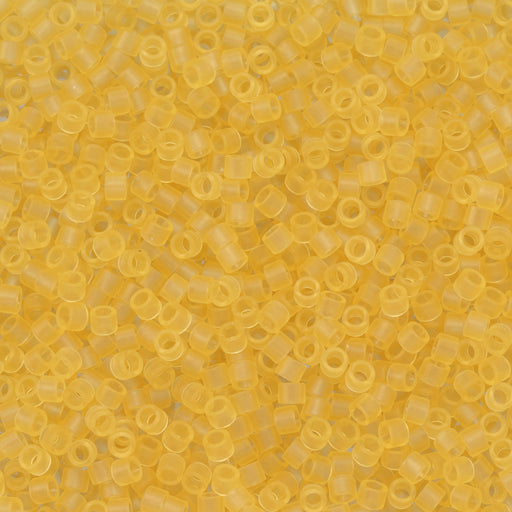 Toho Aiko Seed Beads, 11/0 #2F 'Transparent Frosted Lt Topaz' (4 Grams)