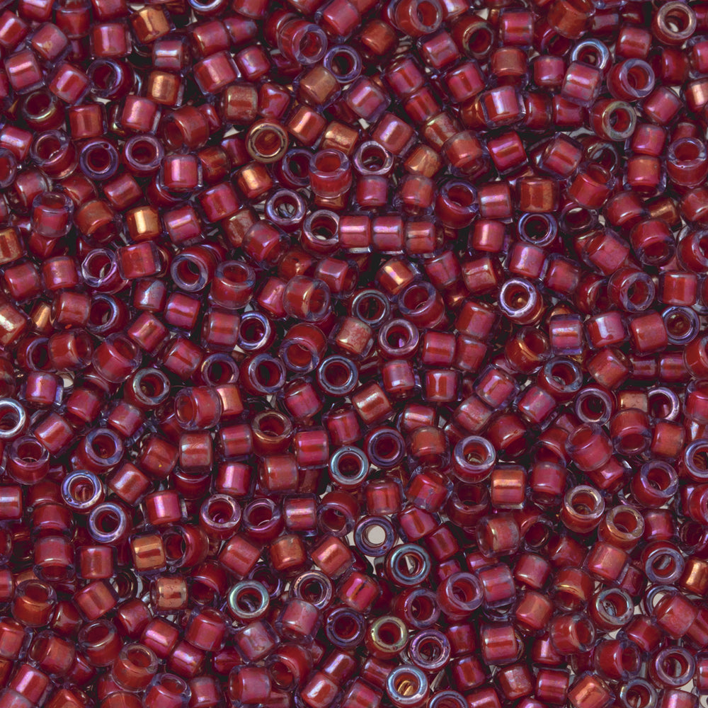 Toho Aiko Seed Beads, 11/0 #304 'Hyacinth-Lined Lt Sapphire' (4 Grams)