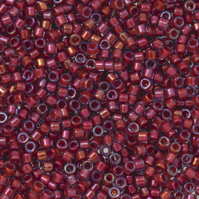 Toho Aiko Seed Beads, 11/0 #304 'Hyacinth-Lined Lt Sapphire' (4 Grams)