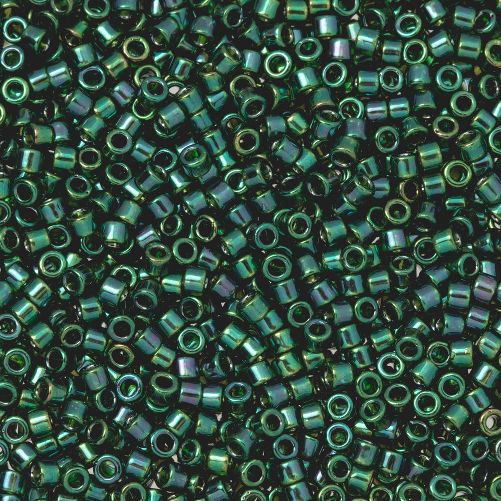 Toho Aiko Seed Beads, 11/0 #322 'Emerald Gold Luster' (4 Grams)