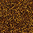 Toho Aiko Seed Beads, 11/0 #34 'Transparent Silver-Lined Smokey Topaz' (4 Grams)