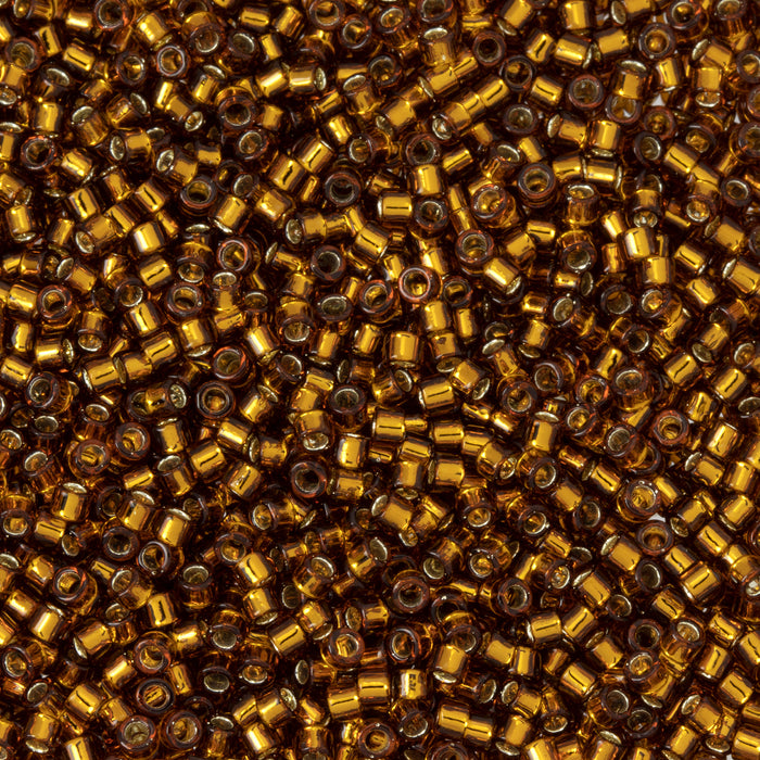 Toho Aiko Seed Beads, 11/0 #34 'Transparent Silver-Lined Smokey Topaz' (4 Grams)