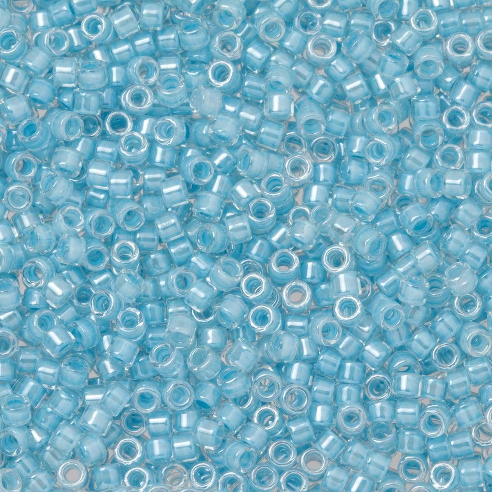 Toho Aiko Seed Beads, 11/0 #351 'Blue-Lined Crystal' (4 Grams)