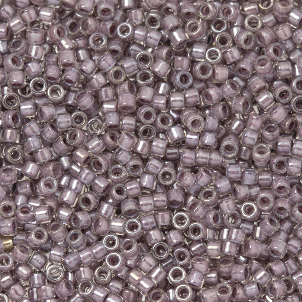 Toho Aiko Seed Beads, 11/0 #353 'Lavender-Lined Crystal' (4 Grams)