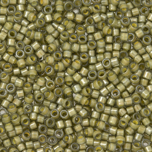 Toho Aiko Seed Beads, 11/0 #369 'Orange Creme-Lined Black Diamond' (4 Grams)