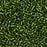 Toho Aiko Seed Beads, 11/0 #37 'Transparent Silver-Lined Olivine' (4 Grams)