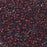 Toho Aiko Seed Beads, 11/0 #381FM 'Frosted Oxblood-Lined Aqua' (4 Grams)