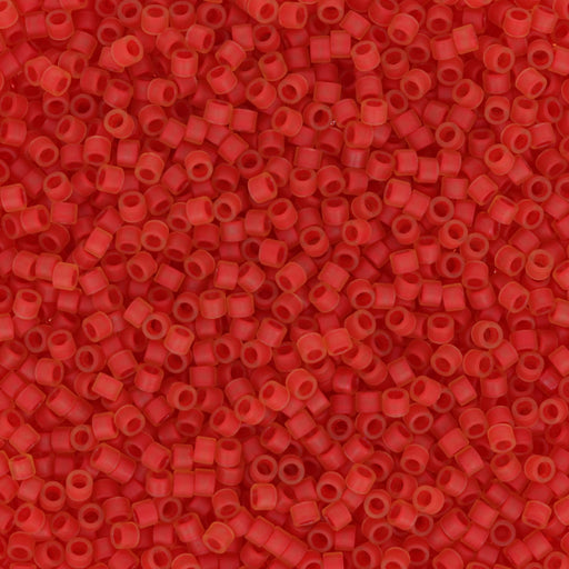 Toho Aiko Seed Beads, 11/0 #388FM 'Frosted Hyacinth-Lined Lt Topaz' (4 Grams)