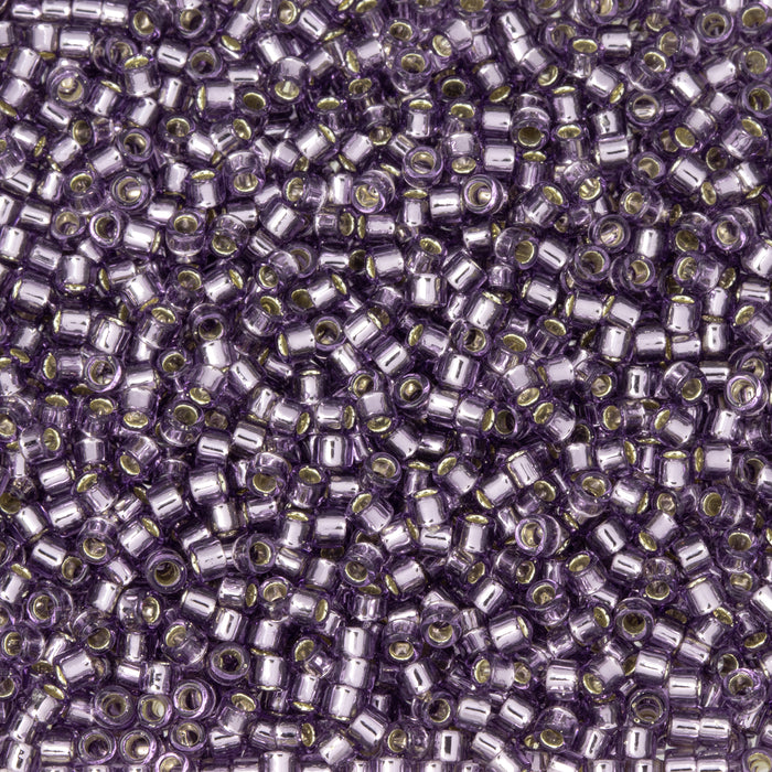 Toho Aiko Seed Beads, 11/0 #39 'Transparent Silver-Lined Tanzanite' (4 Grams)