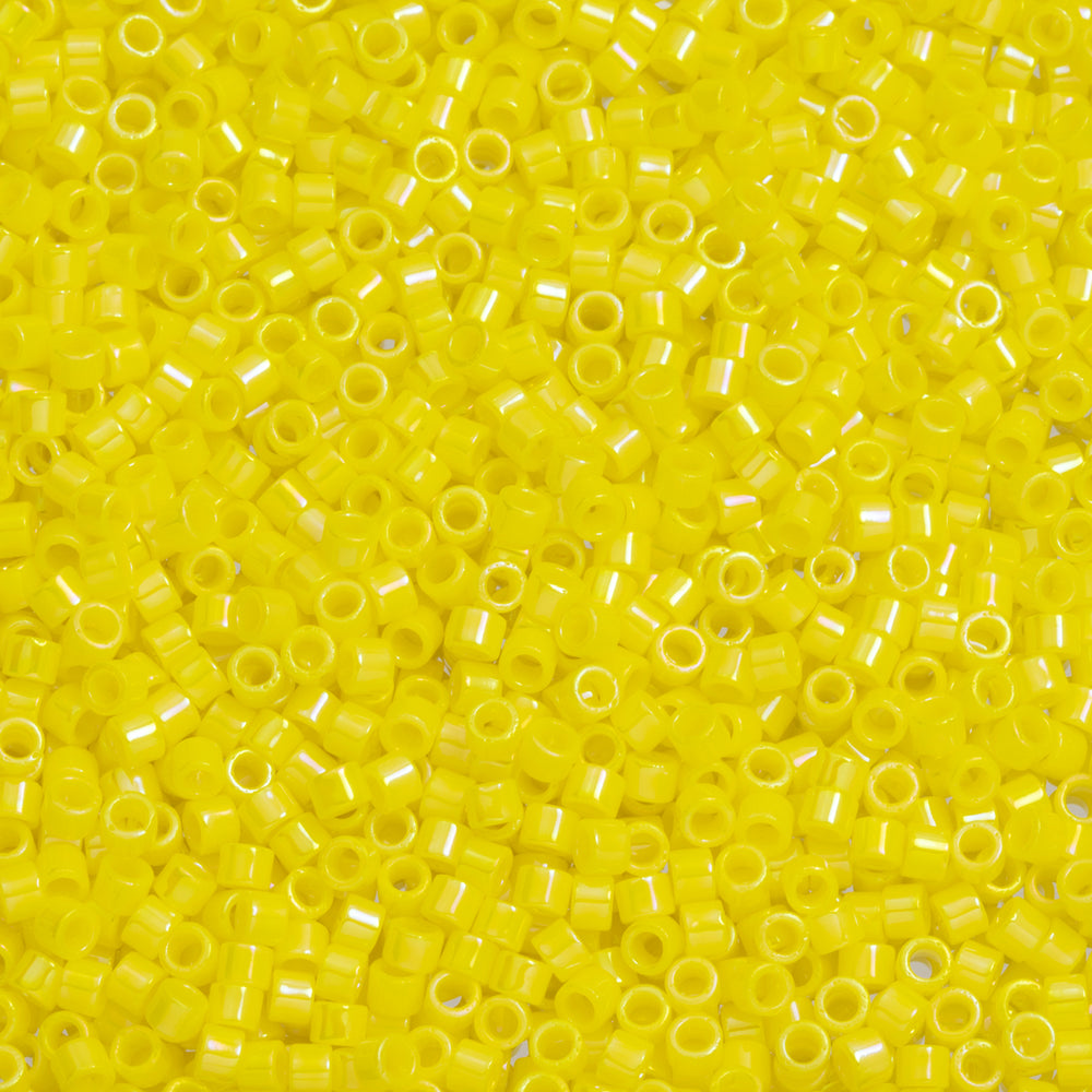 Toho Aiko Seed Beads, 11/0 #402B 'Opaque Daffodil Rainbow' (4 Grams)