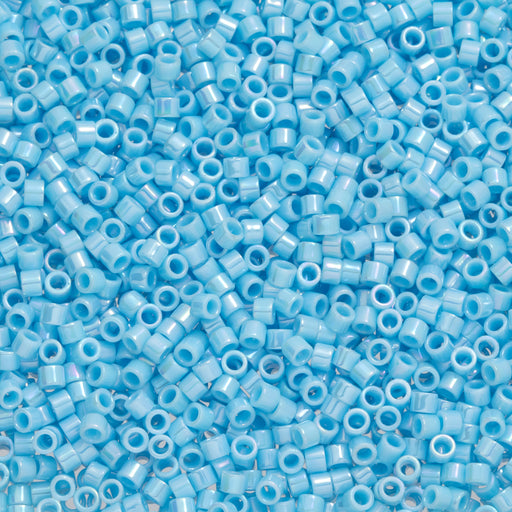 Toho Aiko Seed Beads, 11/0 #403 'Opaque Blue Turquoise Rainbow' (4 Grams)