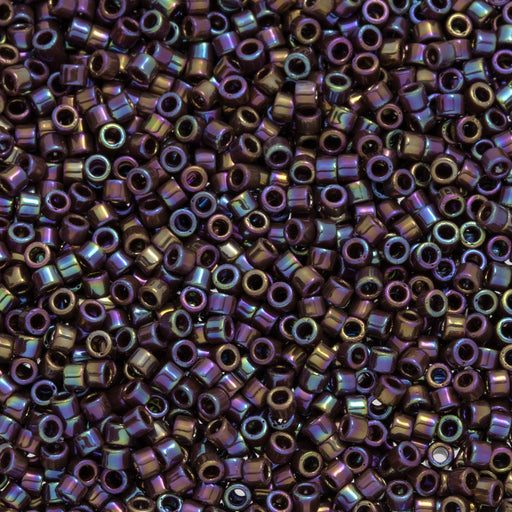 Toho Aiko Seed Beads, 11/0 #406 'Opaque Oxblood Rainbow' (4 Grams)