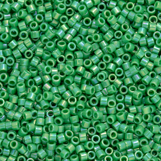 Toho Aiko Seed Beads, 11/0 #407D 'Opaque Shamrock Rainbow' (4 Grams)