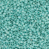 Toho Aiko Seed Beads, 11/0 #413F 'Opaque Matte Turquoise Rainbow' (4 Grams)