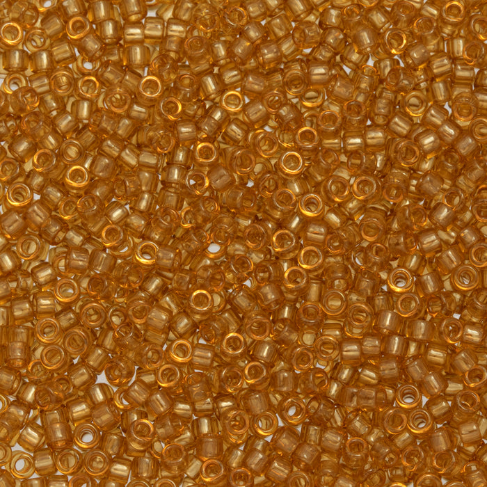 Toho Aiko Seed Beads, 11/0 #429 'Transparent Lt Amber Gold Luster' (4 Grams)