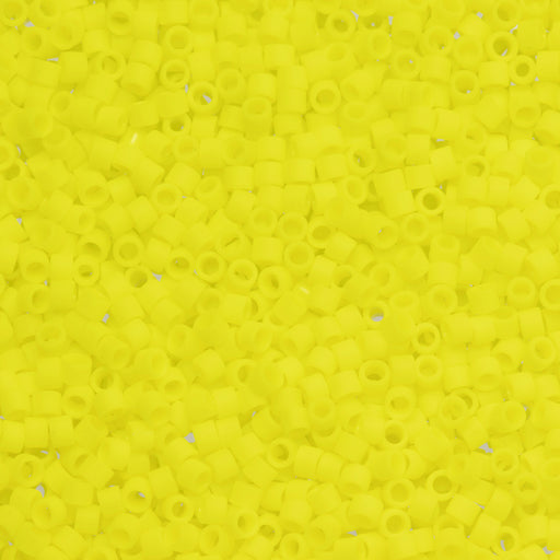 Toho Aiko Seed Beads, 11/0 #42F 'Opaque Frosted Dandelion' (4 Grams)